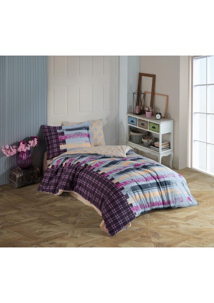 Tek Kişilik Poplin Nev Takımı Vivaldi Gri