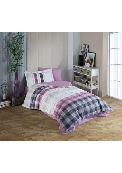 Tek Kişilik Poplin Nev Takımı Seulita Pembe