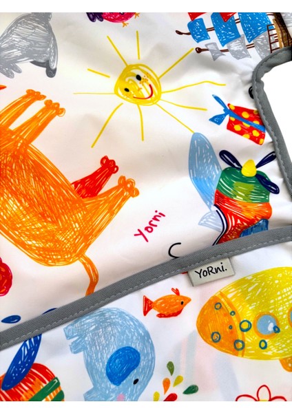 2'li Ekonomik Set, Jungle ve Zoo 6-24AY Uzun Kollu, Sıvı Geçirmeyen Bebek Önlük, Cepli ve Arkadan Cırtlı indirimleri