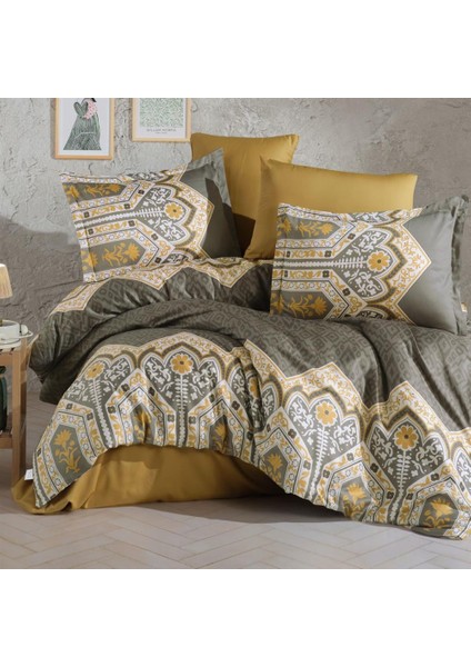 Saten Çift Kişilik Nev Takımı Adal Haki