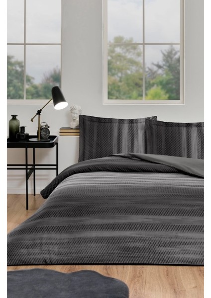 Özdilek Maskülen Çift Kişilik Nev Takımı Notte Antrasit