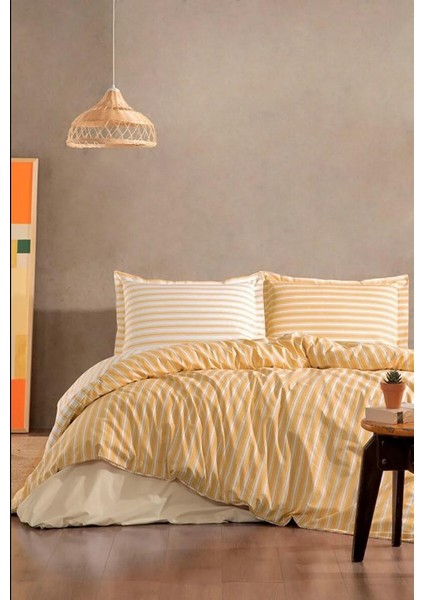 Özdilek Çift Kişilik Ranforce Nev Takımı Trioline Hardal