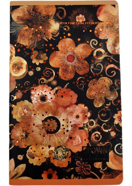 Brown Book 13X21 60 Yaprak Karton Kapak Tel Dikişli Not Defteri Çizgili (7594)