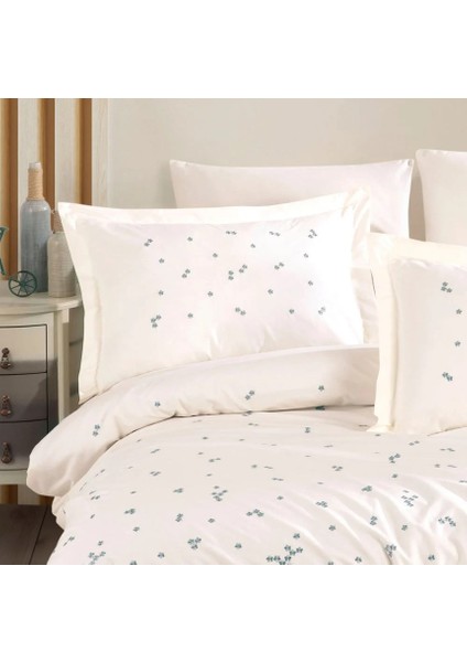Çift Kişilik Poplin Premium Nakışlı Nev Spring Krem fiyatları