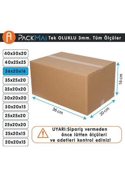 Koli 36X20X16 Ev Taşıma Çeyiz Kargo Kolisi (30 Adet) fiyatları