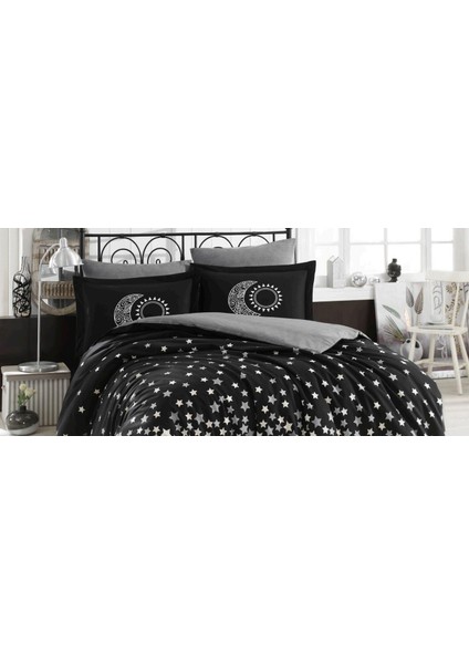 Çift Kişilik Poplin Nev Stars Siyah fiyatları