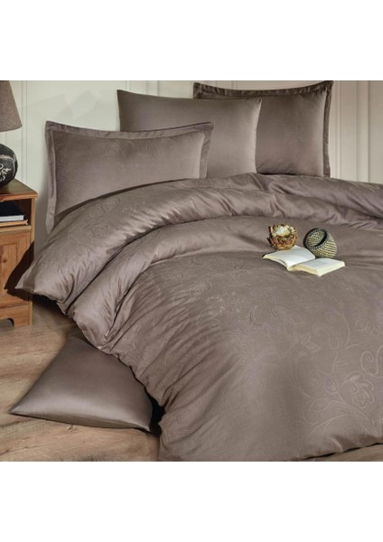 Exclusive Jakarlı Çift Kişilik Pamuk Saten Nev Takımı Sadra V1 Kahve fiyatları