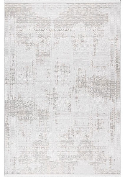 Almira D163E Krem Akrilik Salon Oturma Yatak Odası Halısı