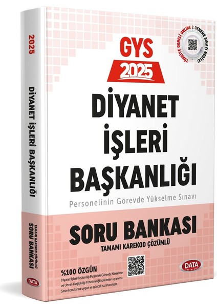 Data 2025 Diyanet Işleri Başkanlığı Personelin Görevde Yükselme Sınavı Soru Bankası Data Yayınları fiyatları