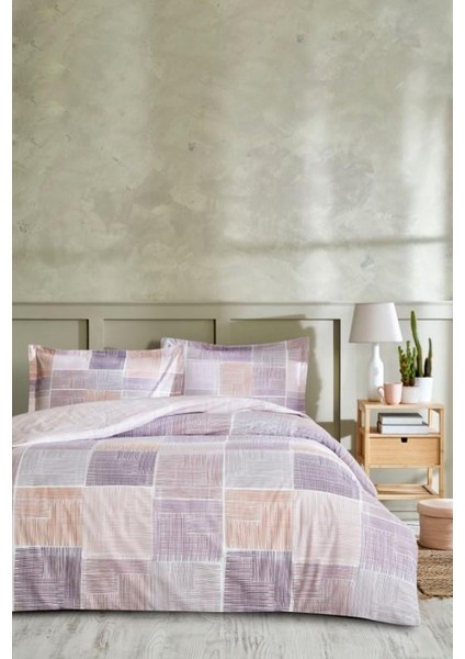 Özdilek Çift Kişilik Ranforce Nev Takımı Retalhos Pembe