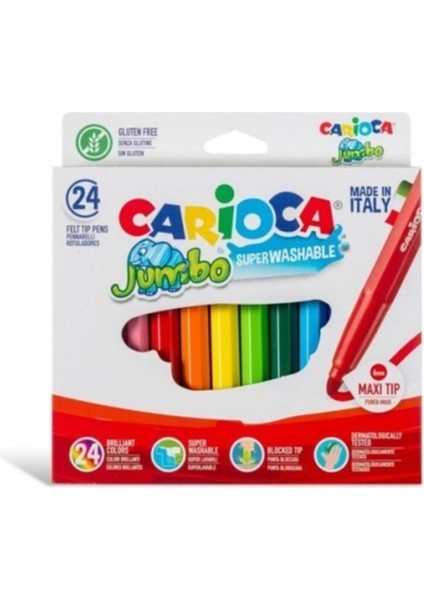 Jumbo Yıkanabilir Keçeli Boya Kalemi 24'lü 40570