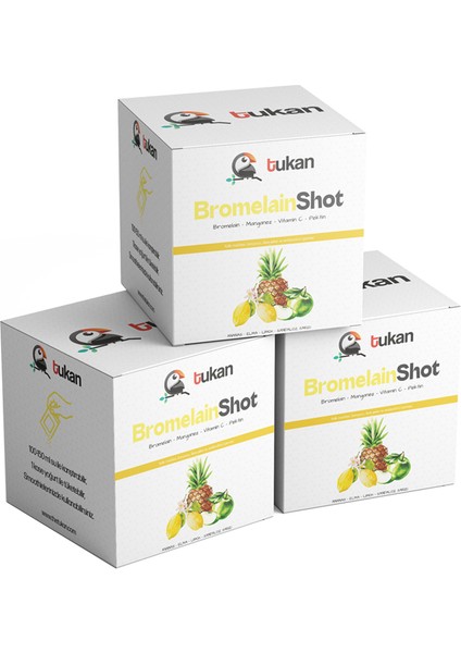 Bromelain Shot ( Ananas, Limon, Elma, Sandaloz Sakızı)