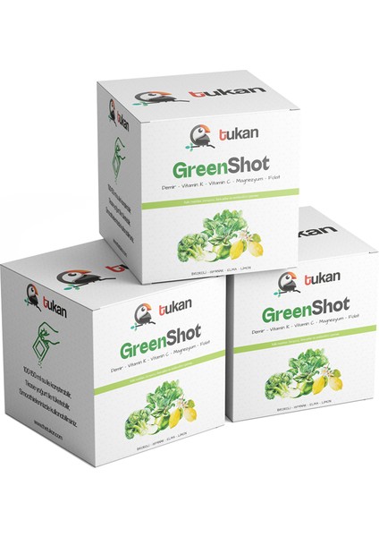 Green Shot Ispanak Brokoli Elma Limon