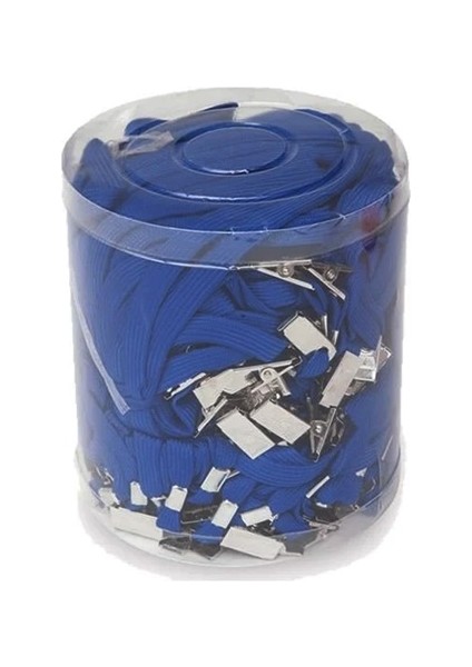 Yaka Kartı Ipi Mavi - 10 Adet