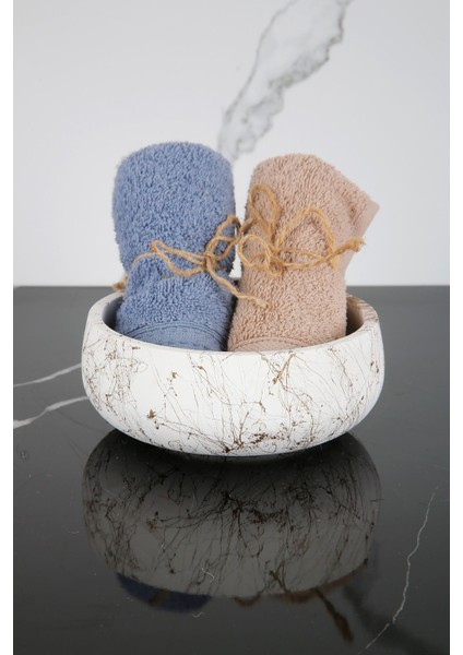 Beton Dekoratif El Yapımı Kase Çok Amaçlı Düzenleyici Havluluk Takılık