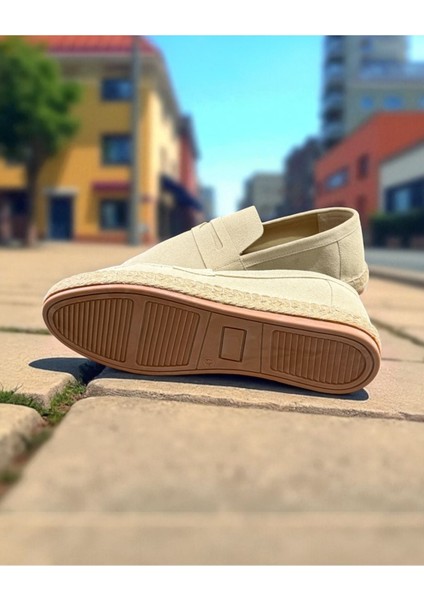 Hasır Detaylı Erkek Espadril