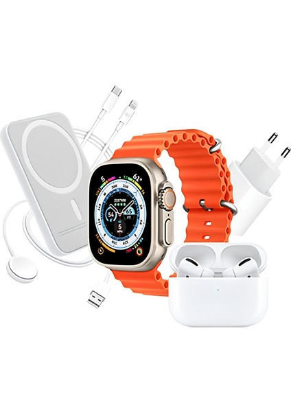 X8 6'lı Teknoloji Seti Akıllı Saat Bluetooth Kulaklık,powerbank, Kablosuz Şarj ve Şarj Adaptörü fiyatları