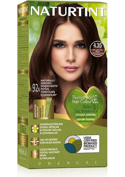 4.35 Yoğun Capuchino Doğal Saç Boyası 170ML