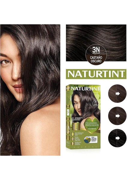 3N Koyu Kestane Doğal Saç Boyası 170ML fiyatları