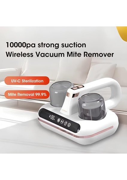 Güçlü Emiş El Süpürgesi Akar Temizleyıcı Şarjlı Dijital Göstergeli Hepa Filtre Koltuk Yatak 16000PA fiyatları