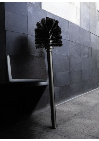 Şık ve Dayanıklı Siyah Metal Tuvalet Fırçası – Hijyenik Wc Temizlik Fırçası (34X7 cm | 1 Adet) indirimleri