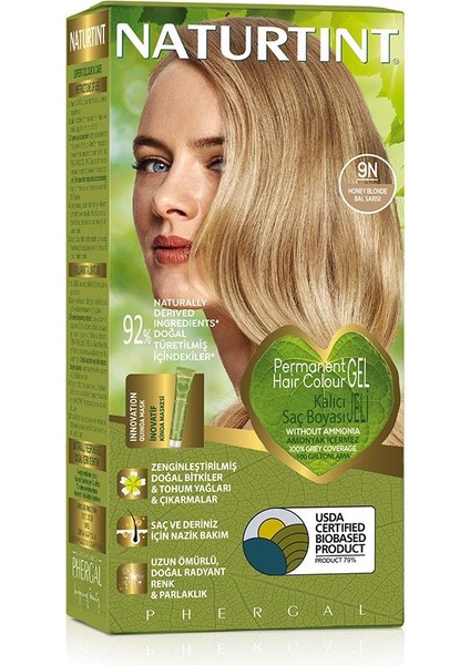 9n Bal Sarısı Doğal Saç Boyası 170ML