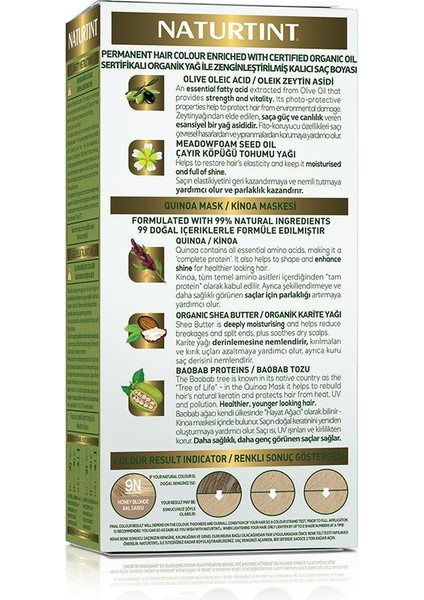 9n Bal Sarısı Doğal Saç Boyası 170ML modelleri