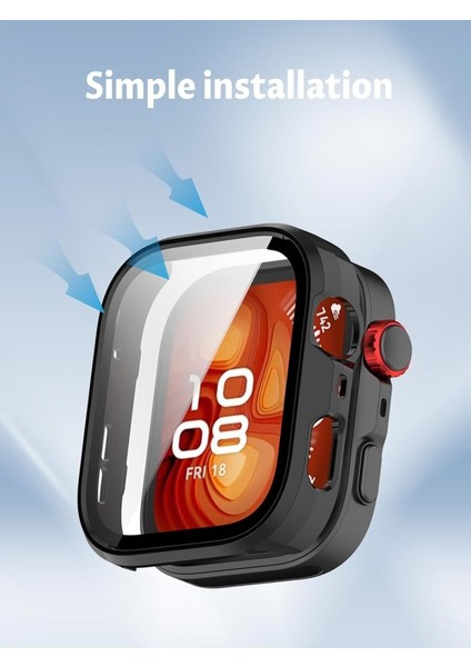 Huawei Watch Fit 4 Pro Silikon Parlak Renkli Ekran Koruyuculu Kasa Koruyucu (Fit/fit2/fit3 Uyumlu Değildir) modelleri