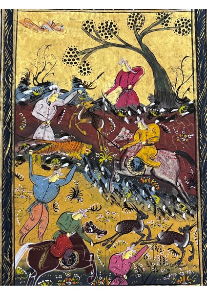 Sessiz Zaferin Süvarileri Adlı El Yapımı Minyatür Resim 28,5X17,5 cm fiyatları