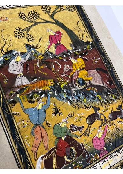 Sessiz Zaferin Süvarileri Adlı El Yapımı Minyatür Resim 28,5X17,5 cm modelleri