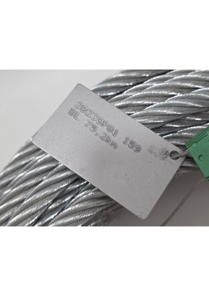 Galvanizli Çelik Halat 6X37+FC 1770 N/mm² 12MM 30 Metre fırsatları