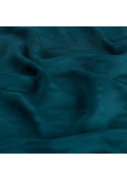 Dört Mevsim Kazayağı Desenli Monogram Şal 04390-PETROL Mavisi fırsatları