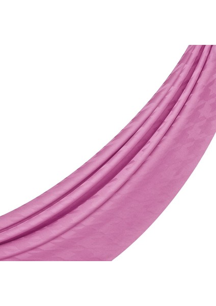 Dört Mevsim Kazayağı Desenli Monogram Şal 04390-ŞEKER Pembesi