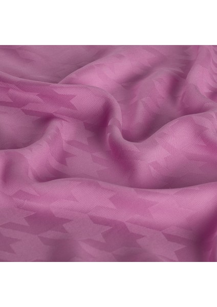 Dört Mevsim Kazayağı Desenli Monogram Şal 04390-ŞEKER Pembesi fırsatları