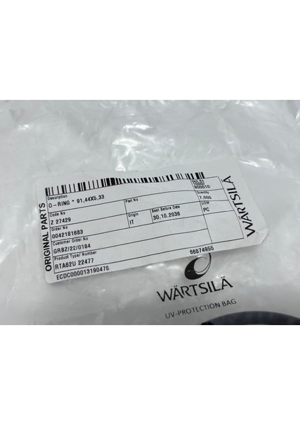 Sulzer RTA62U Dizel Makine Conta 91,44X5,33 mm (7 Adet) modelleri
