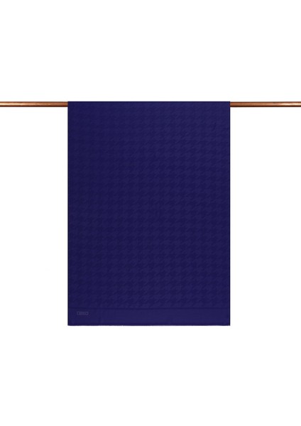 Dört Mevsim Kazayağı Desenli Monogram Şal 04390-SAKS Mavisi modelleri