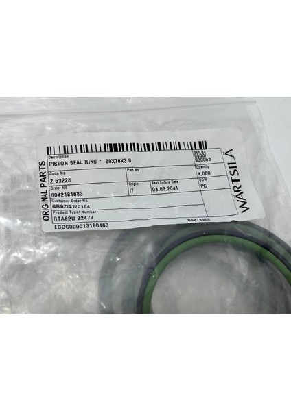 Sulzer RTA62U Dizel Makine Conta 80X76X3,8MM (6 Adet) fırsatları