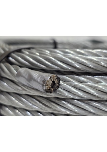 Galvanizli Çelik Halat 6X37+FC 1770 N/mm² 12MM 30 Metre indirimleri