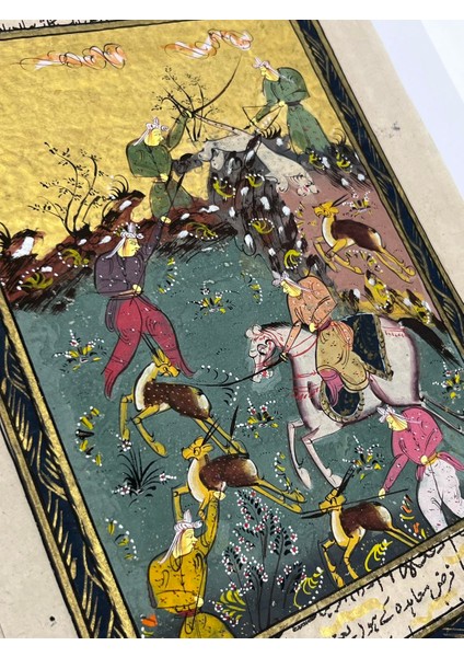 Avla Başlayan Sefer Adlı El Yapımı Minyatür Resim 27,5X17,5 cm modelleri