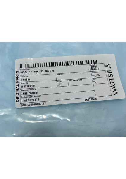 Sulzer RTA62U Dizel Makine Segman 40X1,75 (10 Adet) fırsatları