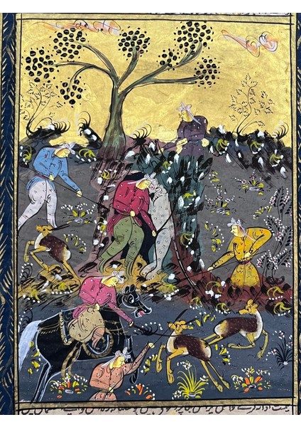 Avın Ötesinde Düzen Adlı El Yapımı Minyatür Resim 27,5X17,5 cm fiyatları