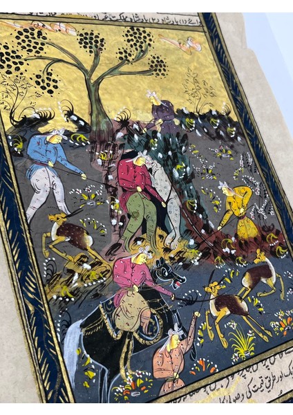 Avın Ötesinde Düzen Adlı El Yapımı Minyatür Resim 27,5X17,5 cm modelleri