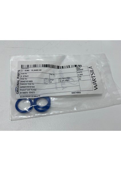 Sulzer RTA62U Dizel Makine Conta 13,94X2,62 mm (4 Adet) modelleri