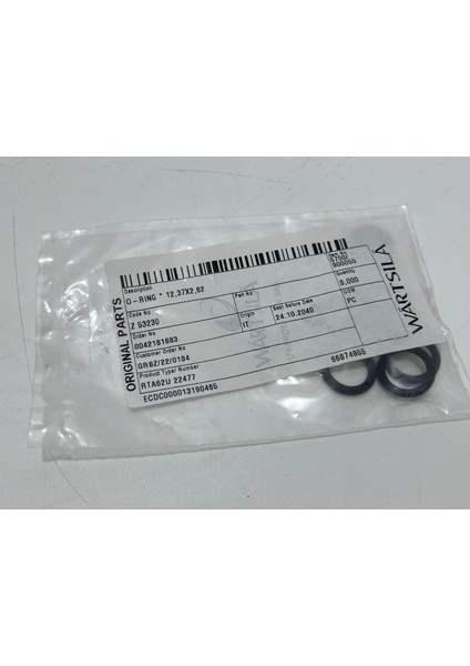 Sulzer RTA62U Dizel Makine Conta 12.,7x2,62 mm (8 Adet) modelleri
