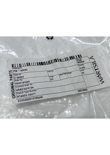 Sulzer RTA62U Dizel Makine Pin 62X25 indirimleri