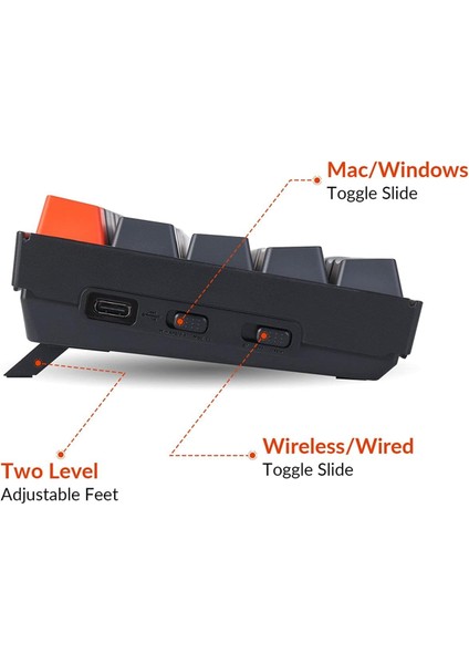 K6 Wireless Mekanik Klavye BEYAZ modelleri
