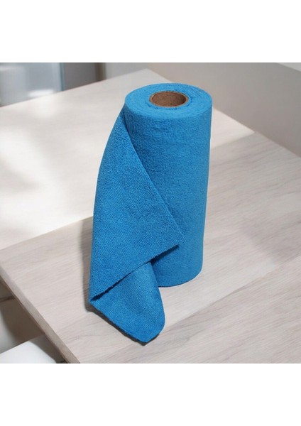 (25 adet) Çok Amaçlı %100 Mikrofiber Temizlik Bezi 25'li Rulo "mavi" 25X25 Kopart Kullan fiyatları