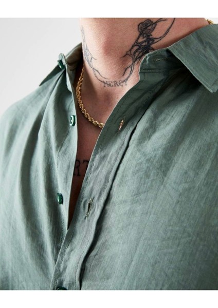 Oversize Saten Dokulu Erkek Gömlek fiyatları