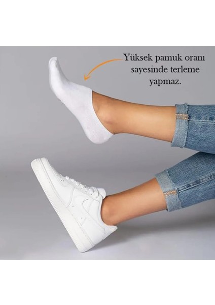 Premium Bambu Bayan Sneaker Görünmez Bilek Altı Spor Patik Çorap 9 Lu Özel Kutu (35-40 Numara)