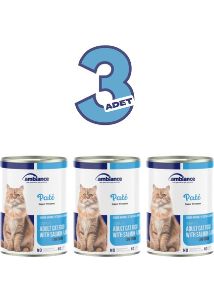 Yetişkin Kediler Için Somonlu Yaş Mama 400 gr